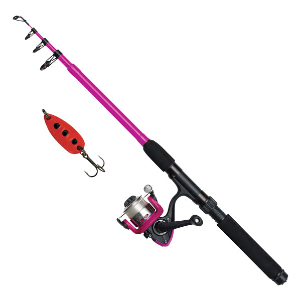 Kinetic, Lille Viking Go Fishing 5,6Fot Spin Fiskespö, Pink