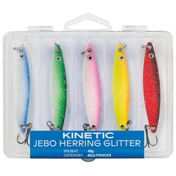 Kinetic, Jebo Herring 5st, 18g - Blyfri, 3D holografiska ögon