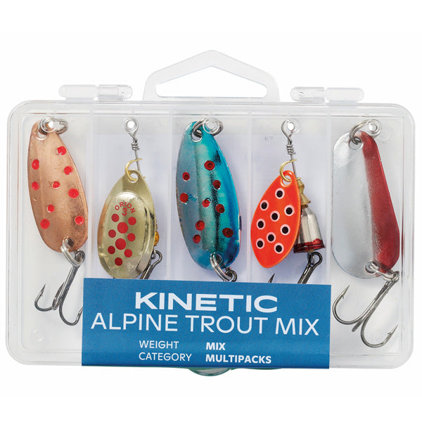 Kinetic, Fiskedrag Alpine Trout Mix 5 Stk.