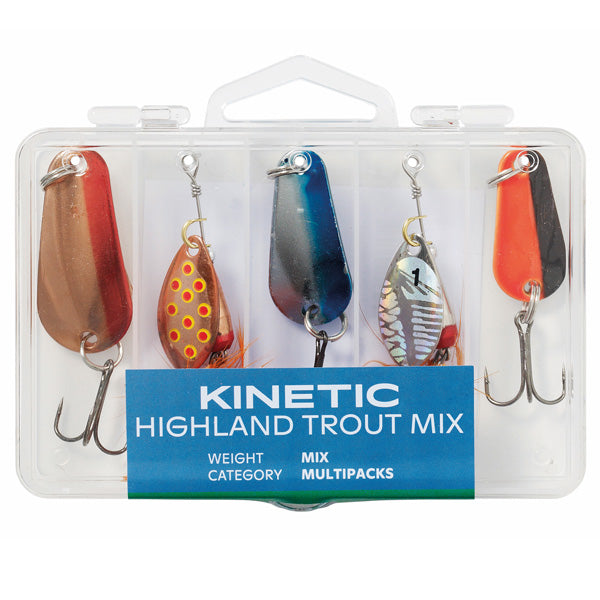 Kinetic, Fiskedrag Highland Trout Mix 5 Stk.