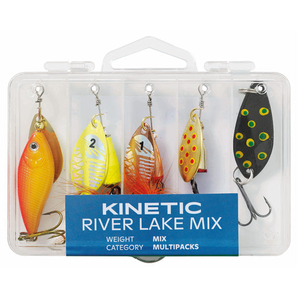 Kinetic, Fiskedrag River Lake Mix 5 Stk.