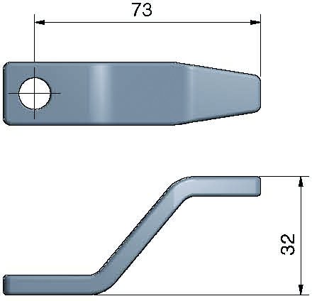 Roca Rigel 2,5" lång, hög