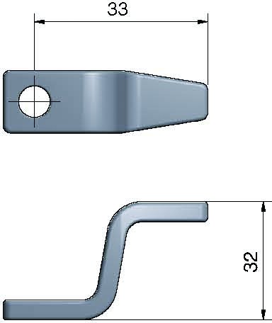 Roca, Regel 2,5" Kort, Hög