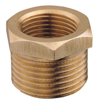 Guidi, Nippelhylsa m/in gev 1/2"-1/4" Mässing, UNI EN 12165 - CW617N, 0,035 kg