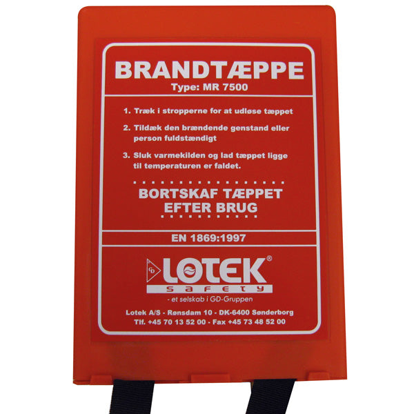 SeaTec, Brandfilt 1,20X1,8M I Box, Dansk Text En 1869-Godkänd