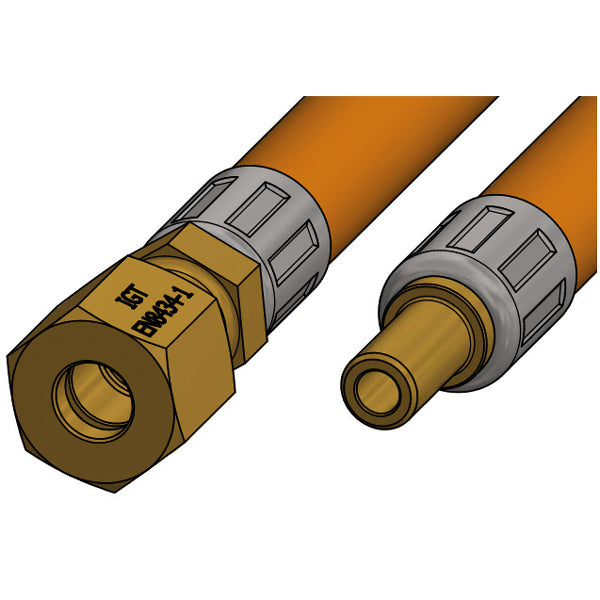 IGT, Gasolslang 0,4M Ändar: Ø8 mm Rör + 8 mm Sockel