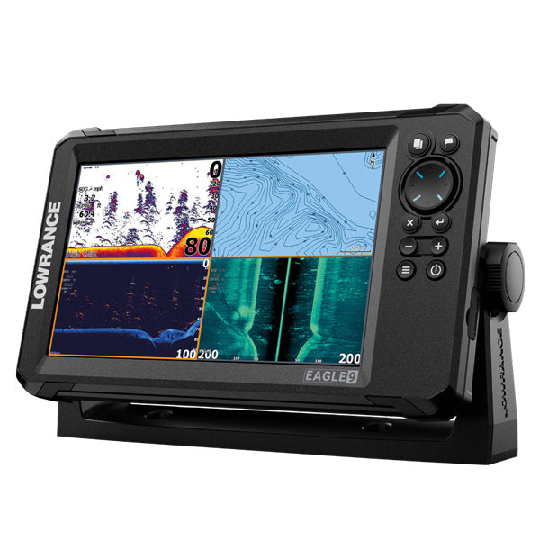 Lowrance, Eagle 9 TripleShot HD Fishfinder med IPS-skärm, 1024 x 600 pixlar