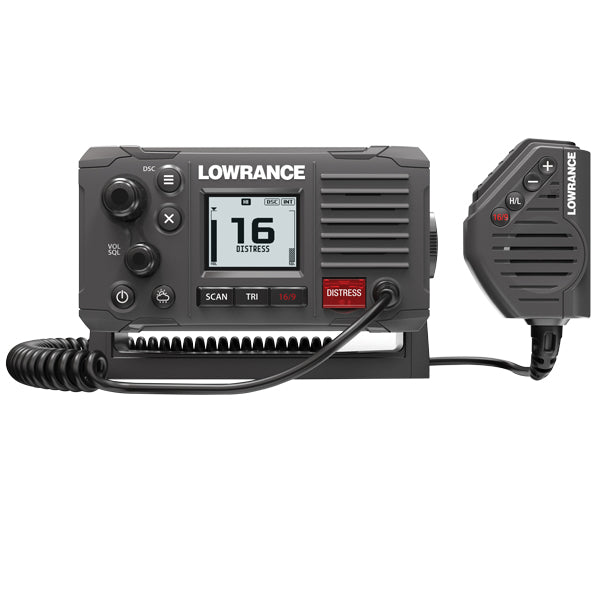 Lowrance, Link-6S Vhf-Radio Med Gps, Svart