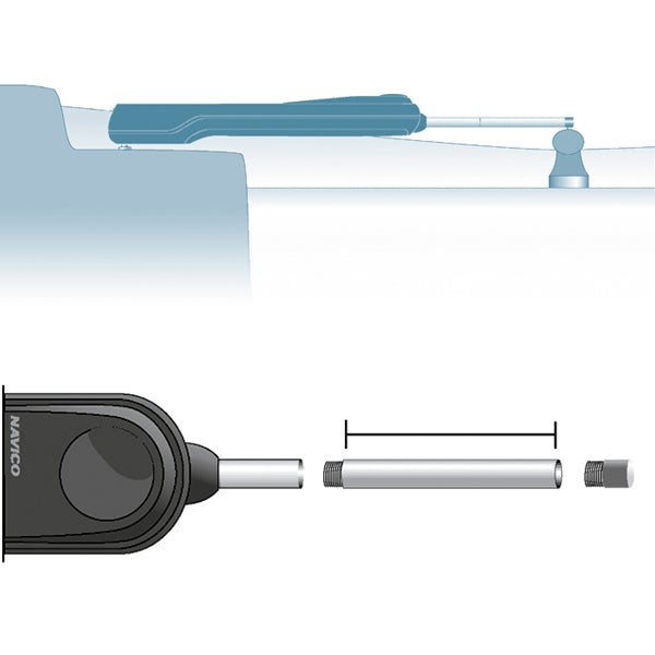 Simrad, Tryckstångsförlängare 300mm