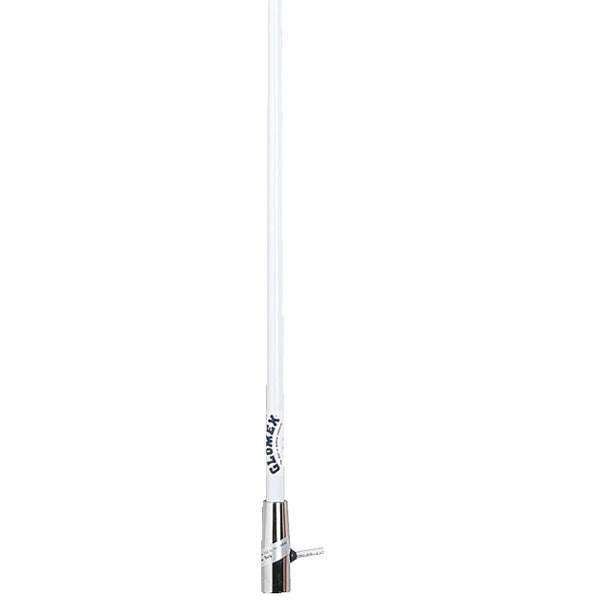 Glomex, RA112CR VHF glasfiberantenn för motorbåtar, 150 cm, 156/162 MHz, 3,0 dB, vit