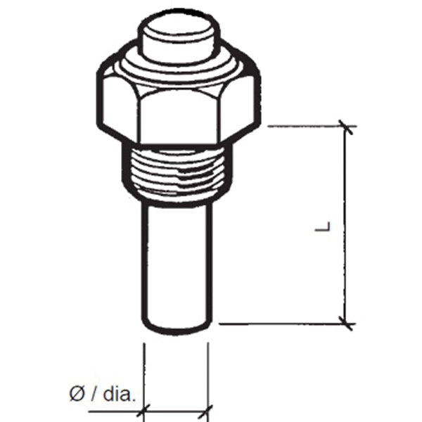 SeaTec, Vdo Sensor Olje Temp. 6-24V, M14X1,5