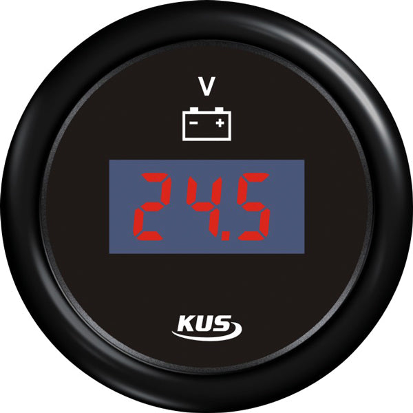 Kus, Digital Voltmeter 9-32V, Svart