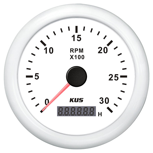 Kus, Kus Varvmätare Till Diesel Vit, 0-3000