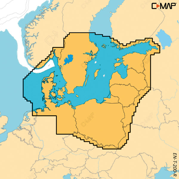 C-Map, C-Map Reveal X, Skagerak, Katttegat & Baltic Sea T-200-R