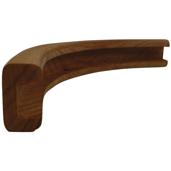 Roca, U-List Utsida Teak 50/90º, Spår 10mm