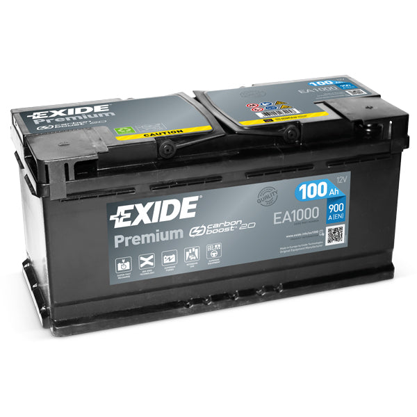 Exide, Startbatteri Premium, 100 Amp