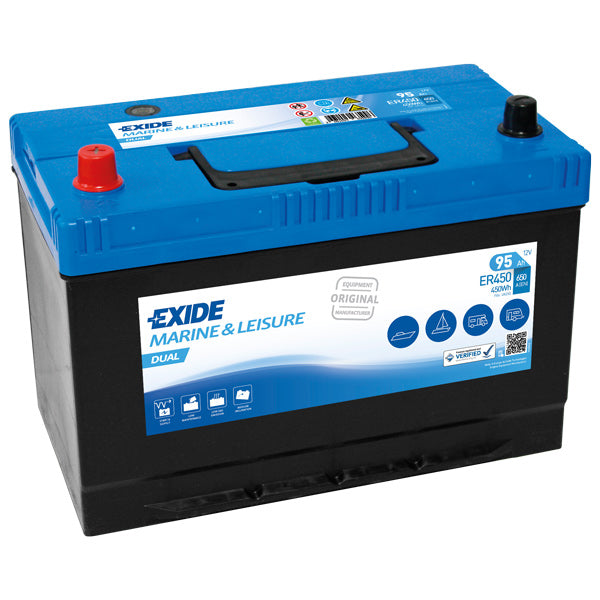 Exide, Dual Batteri, 95 Amp