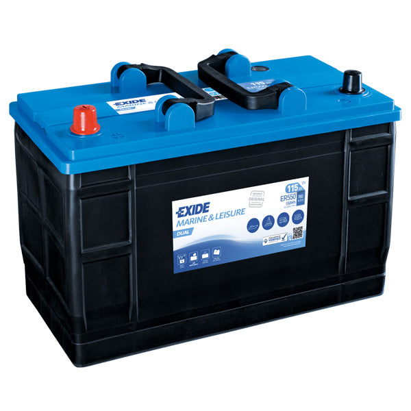 Exide, Dual Batteri, 115 Amp