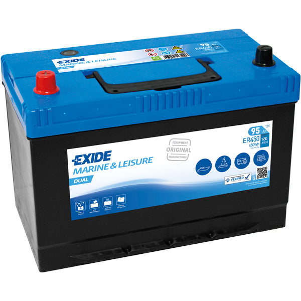 Exide, Batteri Nautilus Dual, 120Ah