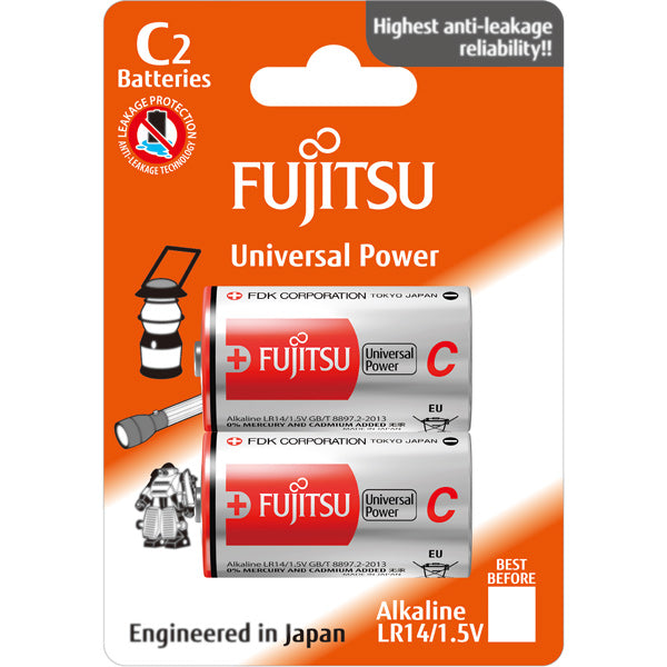 Fujitsu C/ LR14 batteri Universal Power 1,5V, 2 st