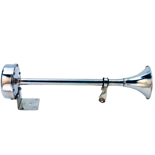 Roca, Enkelt trumpethorn Deluxe, 12V, Rostfritt stål, 420 mm