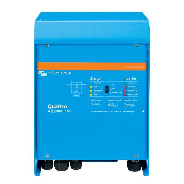 Victron, Quattro inverter/laddare, 24V / 7000W - 8000VA, ren sinus