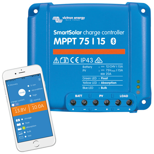 Victron, Regulator Mppt M/Bluetooth 145Wp 12V / 290Wp 24V