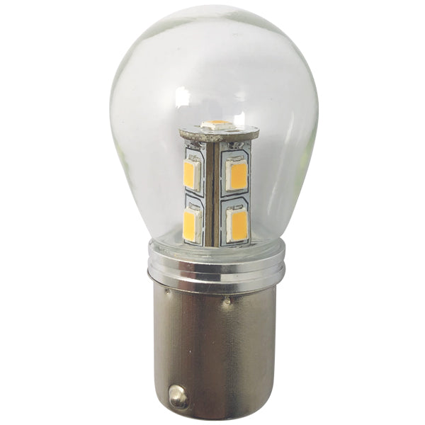 1852, Led-Lampa Ba15S Ø25X48mm 10-36Vdc Dimbar, 2 St