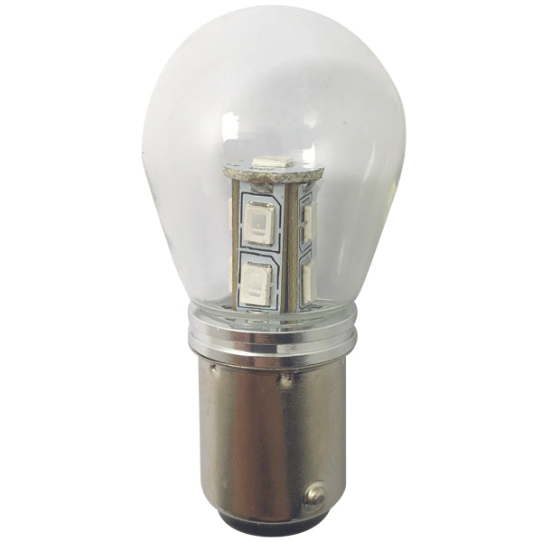 1852, Led-Lanternlampa Bay15D Ø25X48mm 10-36Vdc Grön, 2 St