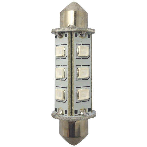 1852, Led-Lantern Pinol/Spollampa 42mm 10-36Vdc Grön, 2 St