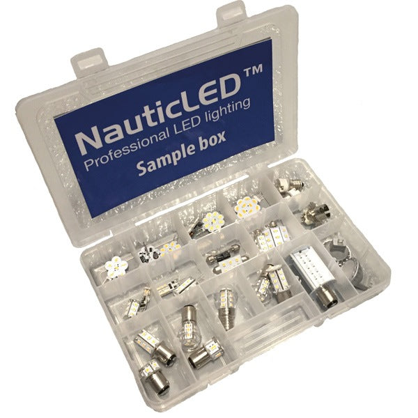 Nautecled, Nauticled Sample Sortimentsbox Med 36 Led-Lampor Och Adapter