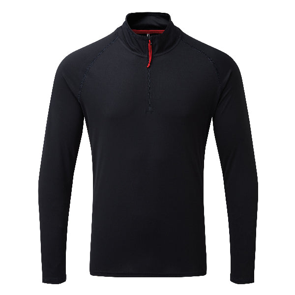 Gill, Uv009 Men'S Uv Långarmad Zip T-Shirt Navy Strl. Xxl