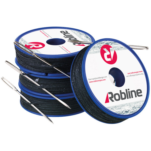 Robline, Vaxat Tackelgarn Med Nål Vit 0,8mm X 80M