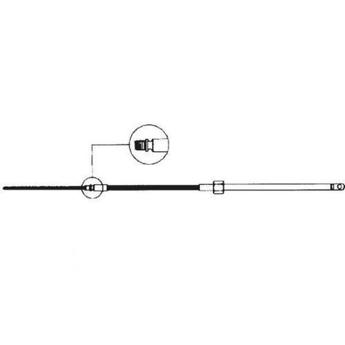 Ultraflex, Styrkabel M58, 10 fot, Ø: 12,5 mm - Öga: 10 mm, 900 kg brotthållfasthet