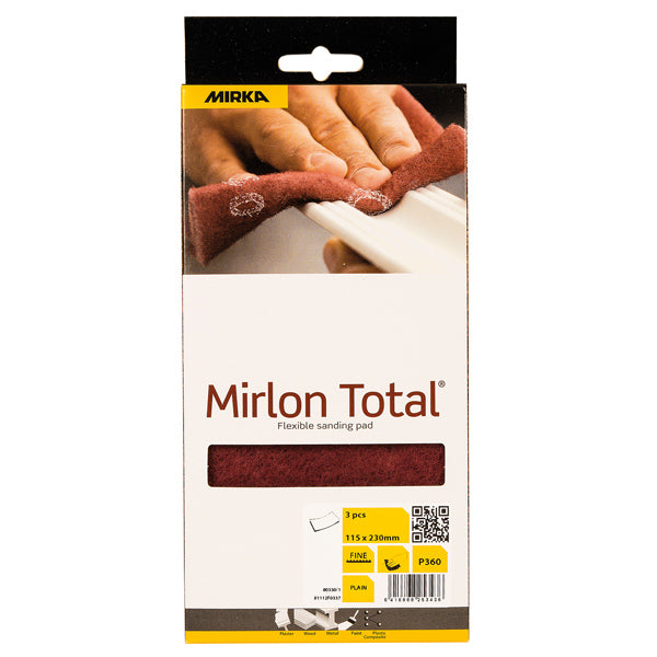 Mirka, Mirlon Total Slipsvampar 360 Röda 115X230mm 3St Pkt