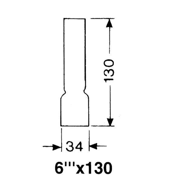 DHR, Lampglas 6''' X 130 mm