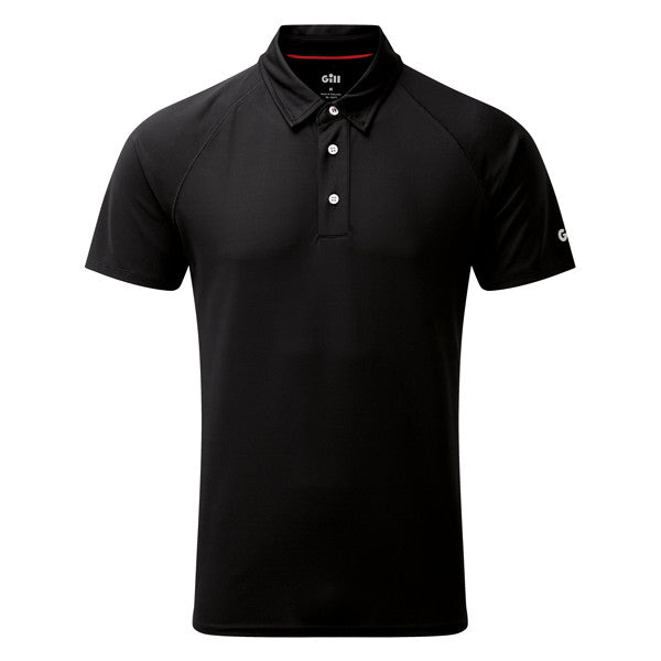 Gill, Uv008 Polo Men'S Uv50+ Svart St 3Xl